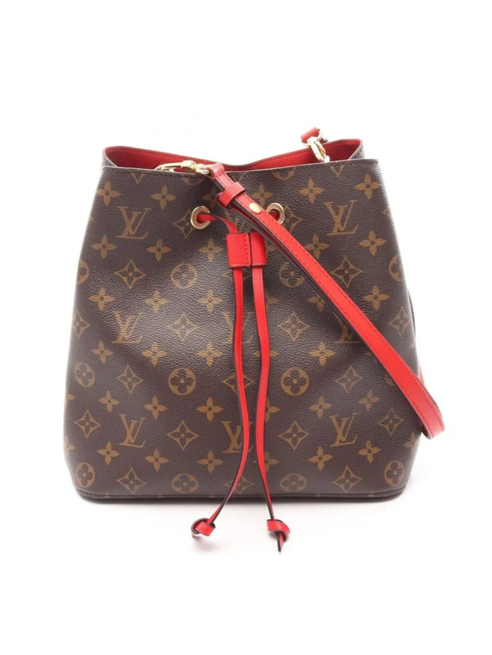 Louis Vuitton Shoulder Bag Neo Noe Coquelicot Coatingcanvas Leather